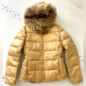 M. Miller Down Ski Jacket with Fur Collar